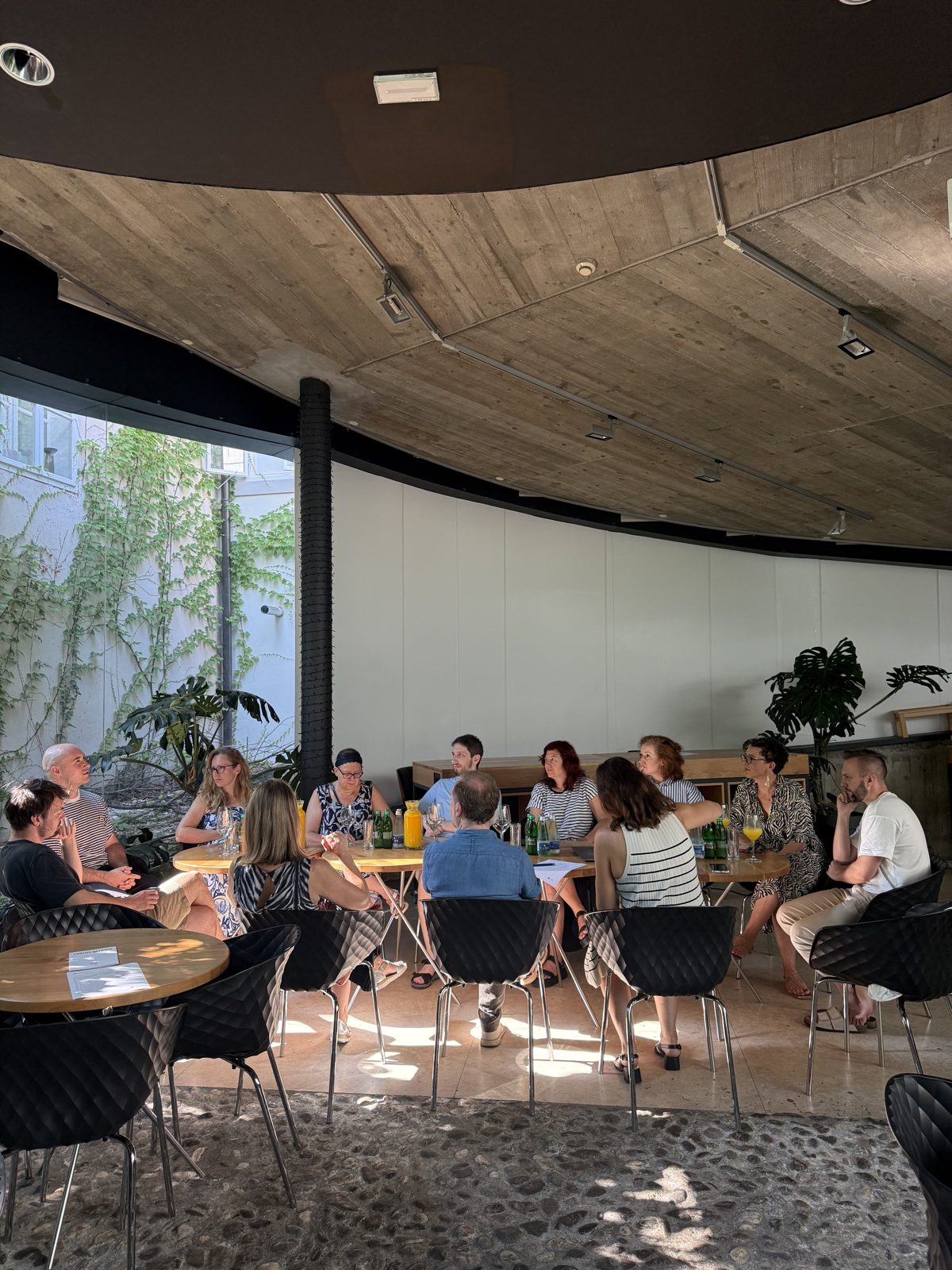 A wide view of museum professionals gathered at a Wondercut pilot event